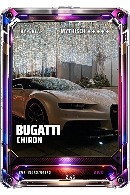 CarVerse-Karte: Bugatti Chiron